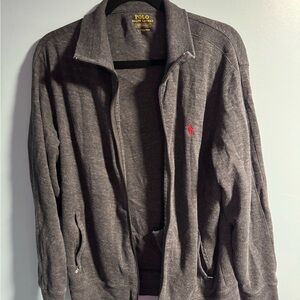 Ralph Lauren Dark Gray Zip-Up Men's Sweater